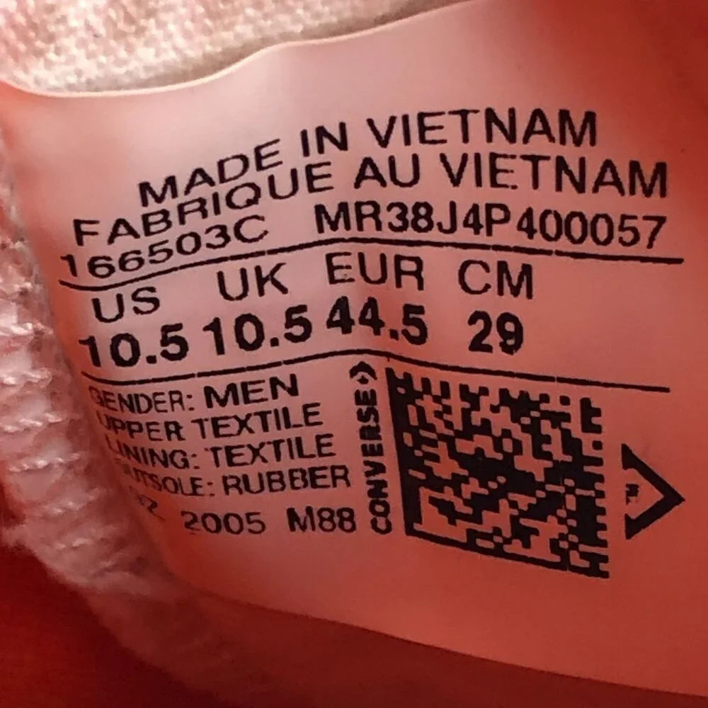 Converse Men's Size 10.5 70 Hi UNT1TL3D Not A Chuck White Sneakers Shoes - Picture 14 of 14